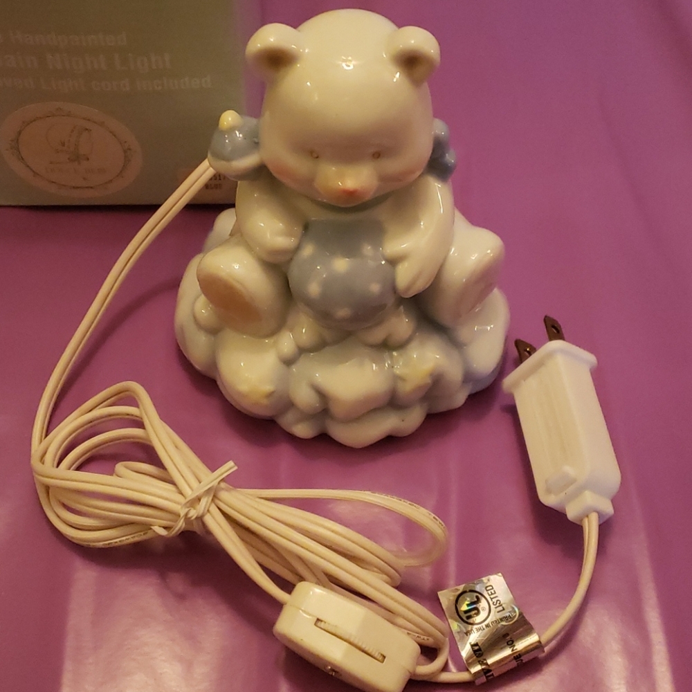 Blue Porcelain Nightlight - Picture 2 of 11